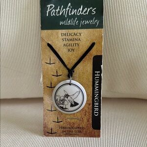 Pathfinders Wildlife Jewelry Hummingbird Necklace